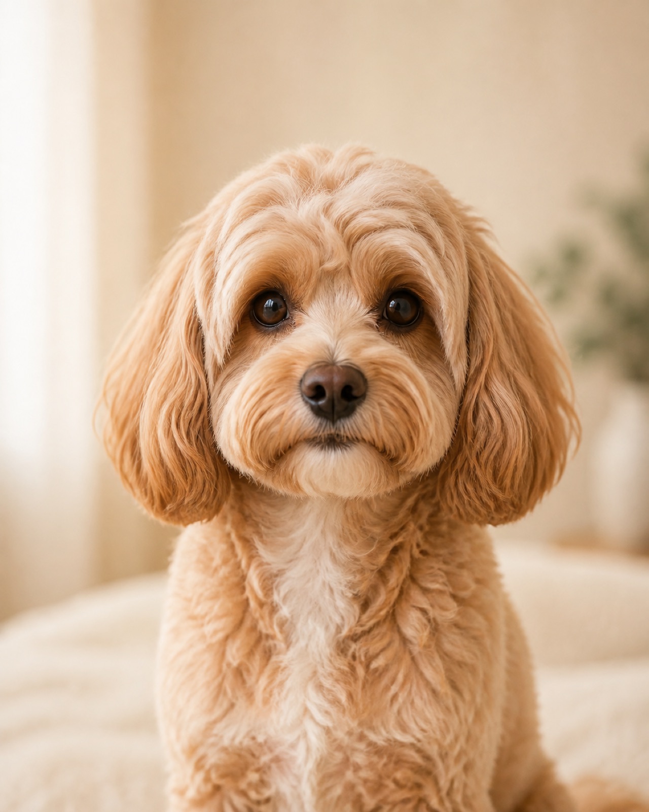 A calm, well-cared-for pet portrait